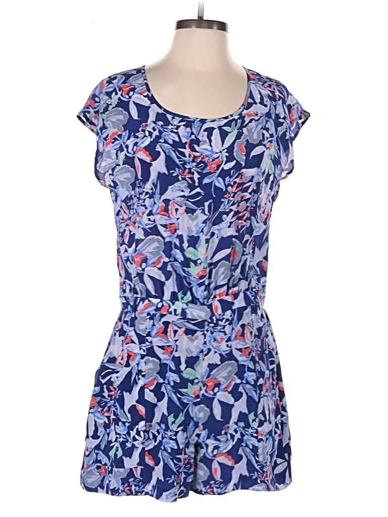 Pre-owned Tl The Letter Romper In Blue