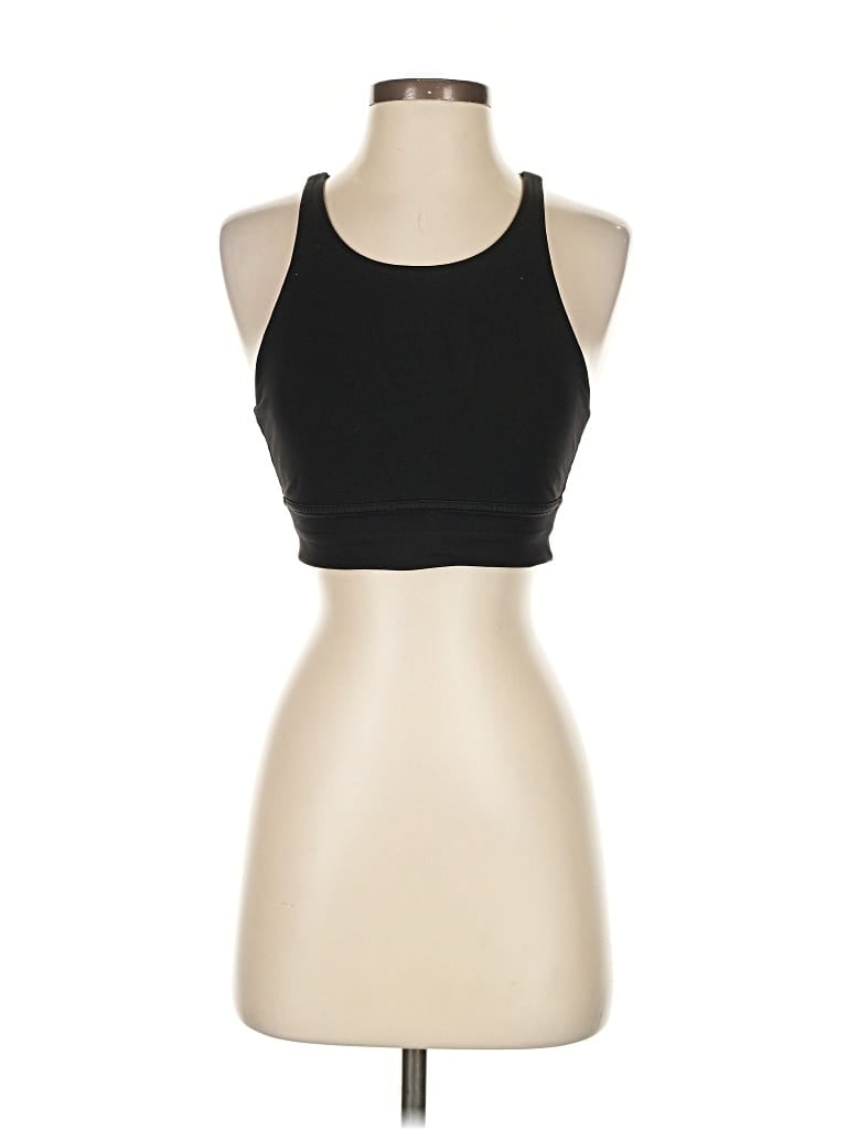 Pre-owned Lululemon Athletica Tank Top Black Halter Neckline Tops