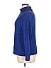 Coldwater Creek Chevron-herringbone Blue Turtleneck Sweater Size 1 - photo 5