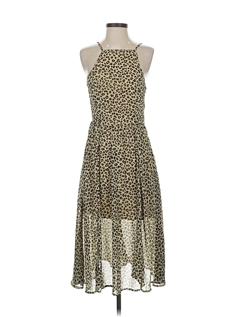 Pre-owned Abercrombie & Fitch Cocktail Dress In Brown