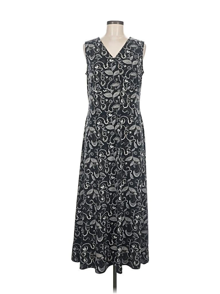 Pre-owned Croft & Barrow Casual Dress In Gray