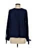 MICHAEL Michael Kors Blue Long Sleeve Blouse Size XS - photo 1