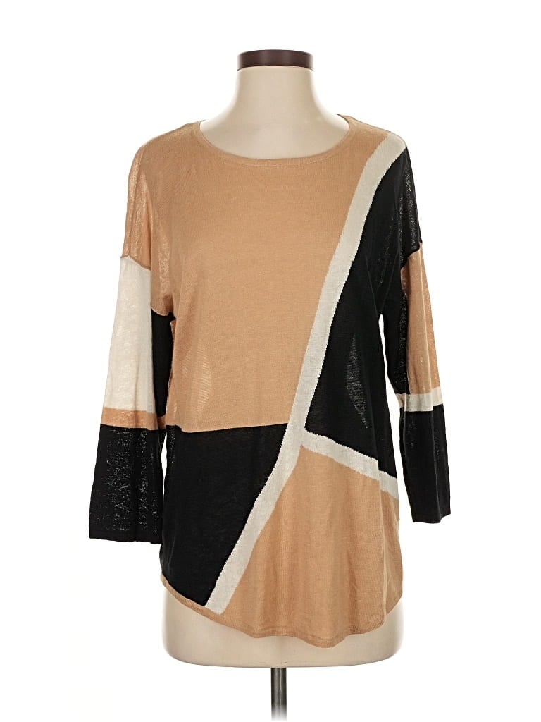 Pre-owned Chico's Pullover Sweater In Brown