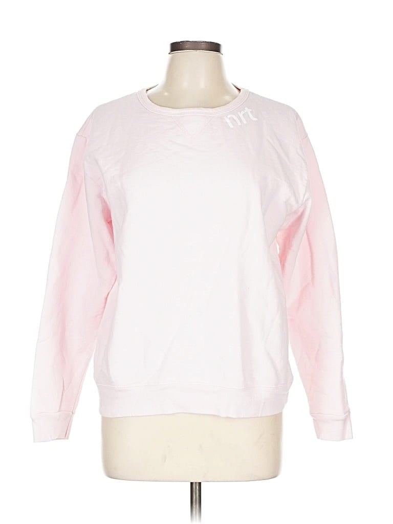 Pre-owned Hanes Sweatshirt In Pink