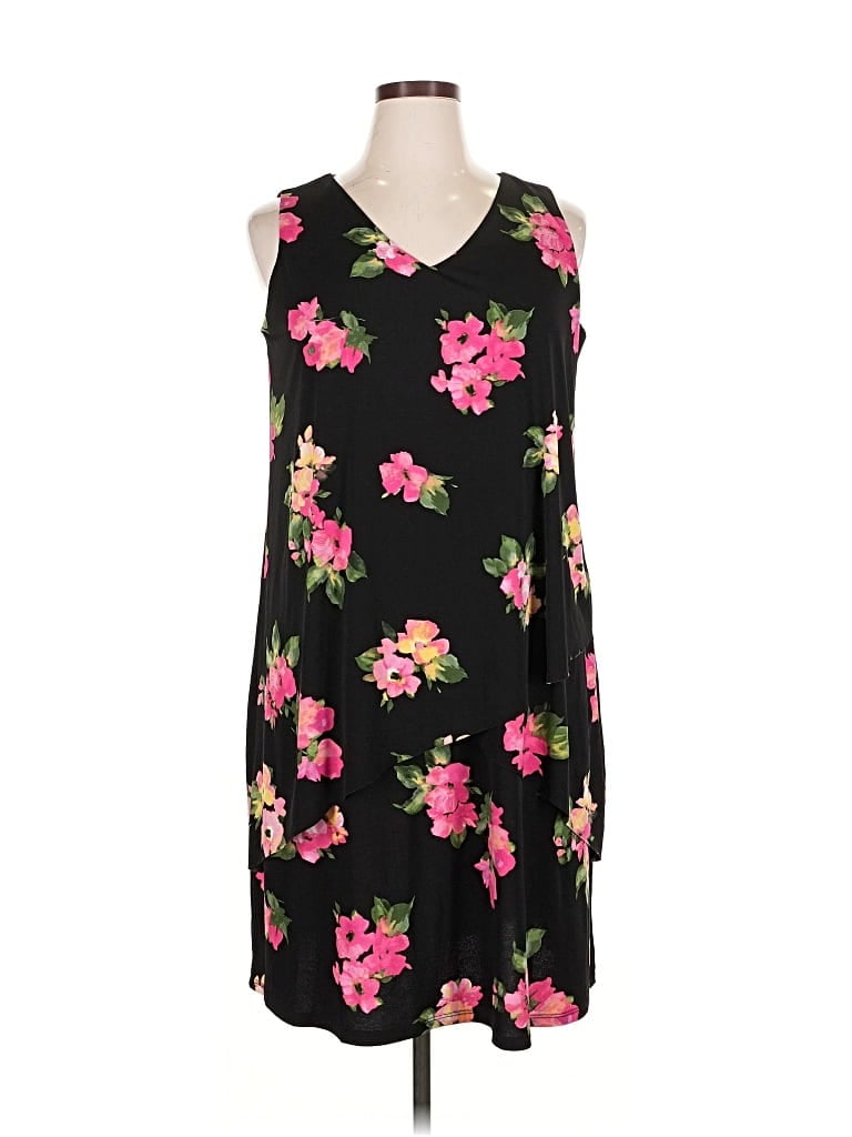 Pre-owned Susan Graver Casual Dress In Black