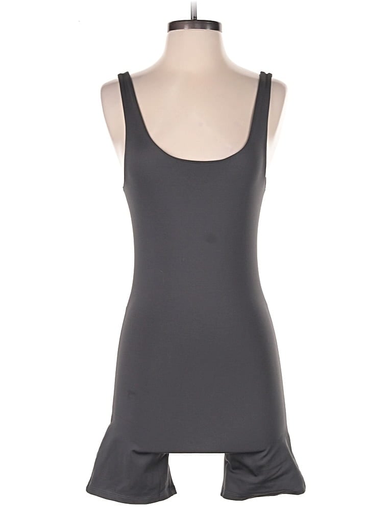 Pre-owned Girlfriend Collective Romper In Gray