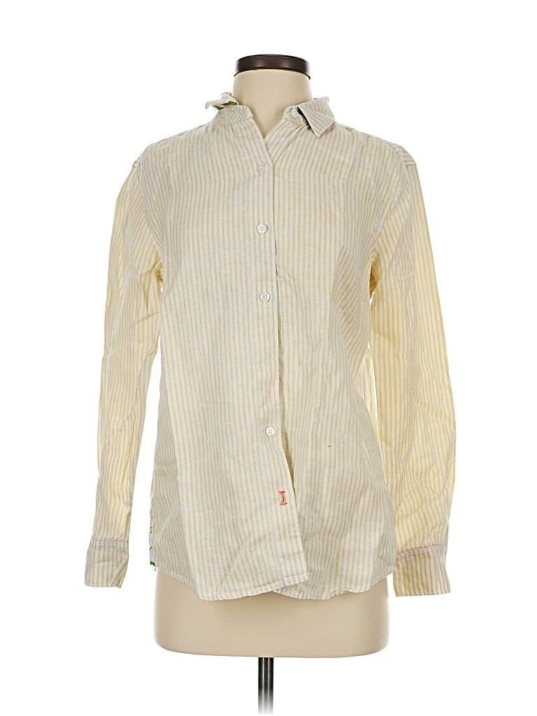 Pre-owned Tommy Bahama Long Sleeve Button Down Shirt In Yellow