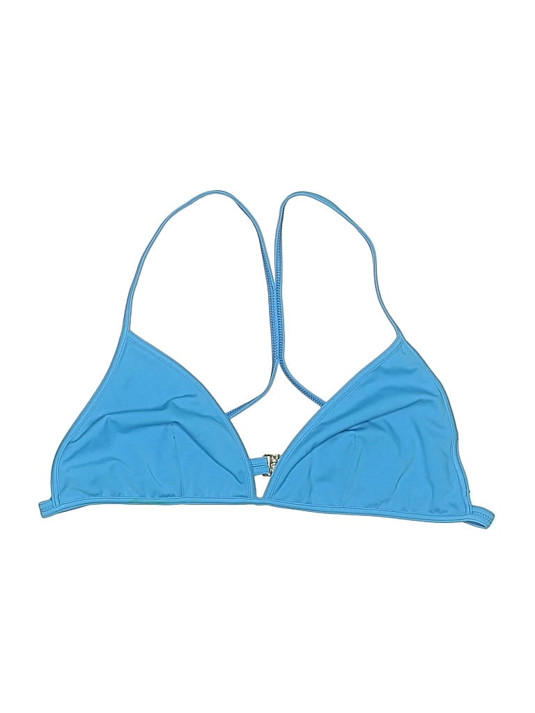 Pre-owned Melissa Odabash Swimsuit Top Blue Solid Pattern Swimwear