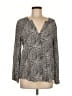 Joie Gray Long Sleeve Blouse Size M - photo 1