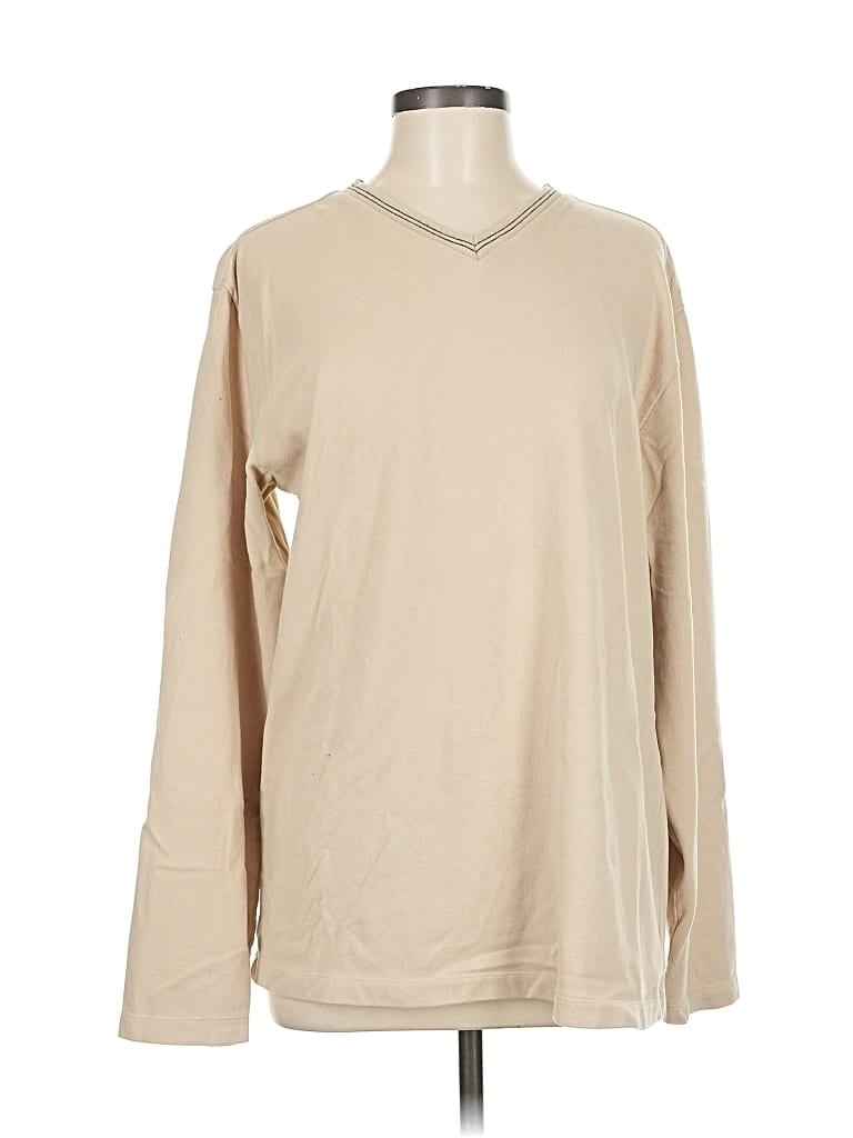 Pre-owned Old Navy Long Sleeve T-shirt In Brown