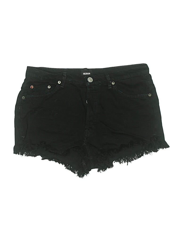 Pre-owned Hudson Denim Shorts In Black