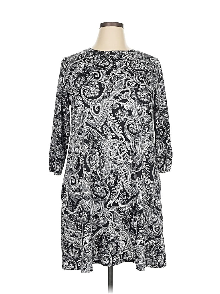 Pre-owned Apt. 9 Casual Dress In Gray