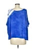 Bebe Tie-dye Blue 3/4 Sleeve T-Shirt Size M - photo 2