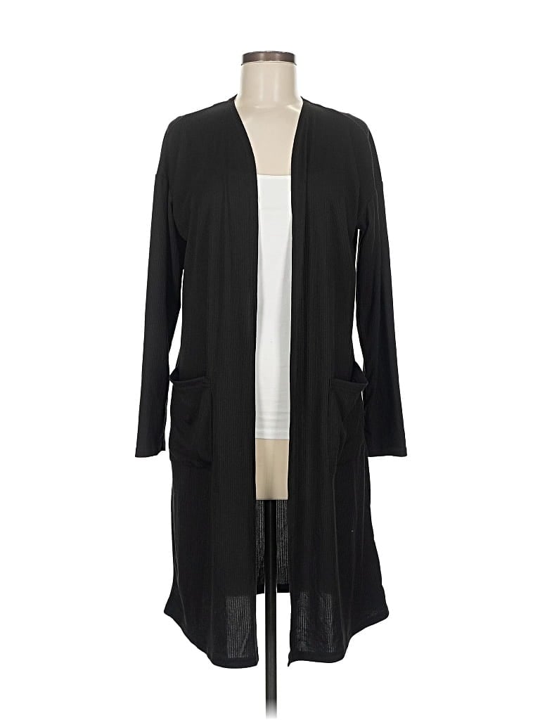 Pre-owned Joan Vass Cardigan Sweater In Black