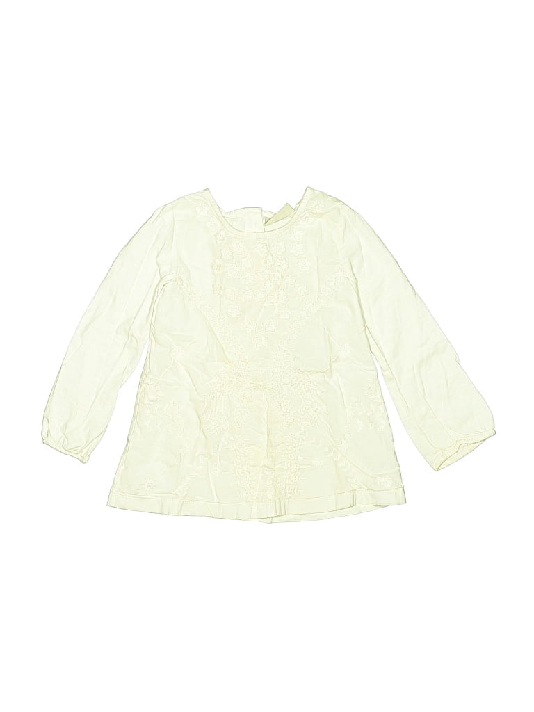 Pre-owned Next Kids' 3/4 Sleeve Blouse In White