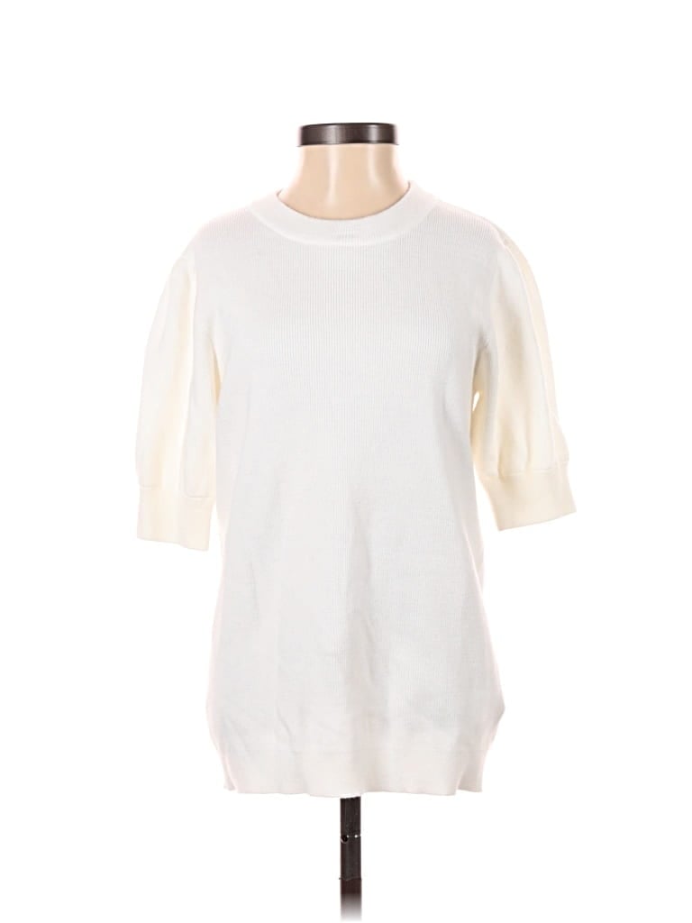 Pre-owned Unbranded Pullover Sweater In White