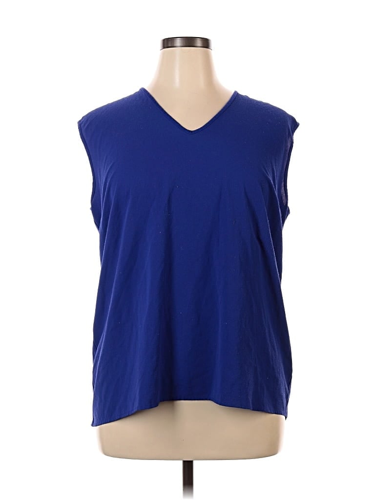Pre-owned Vince Camuto Sleeveless T-shirt In Blue