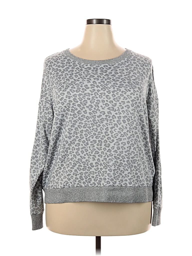Pre-owned Splendid Pullover Sweater In Gray