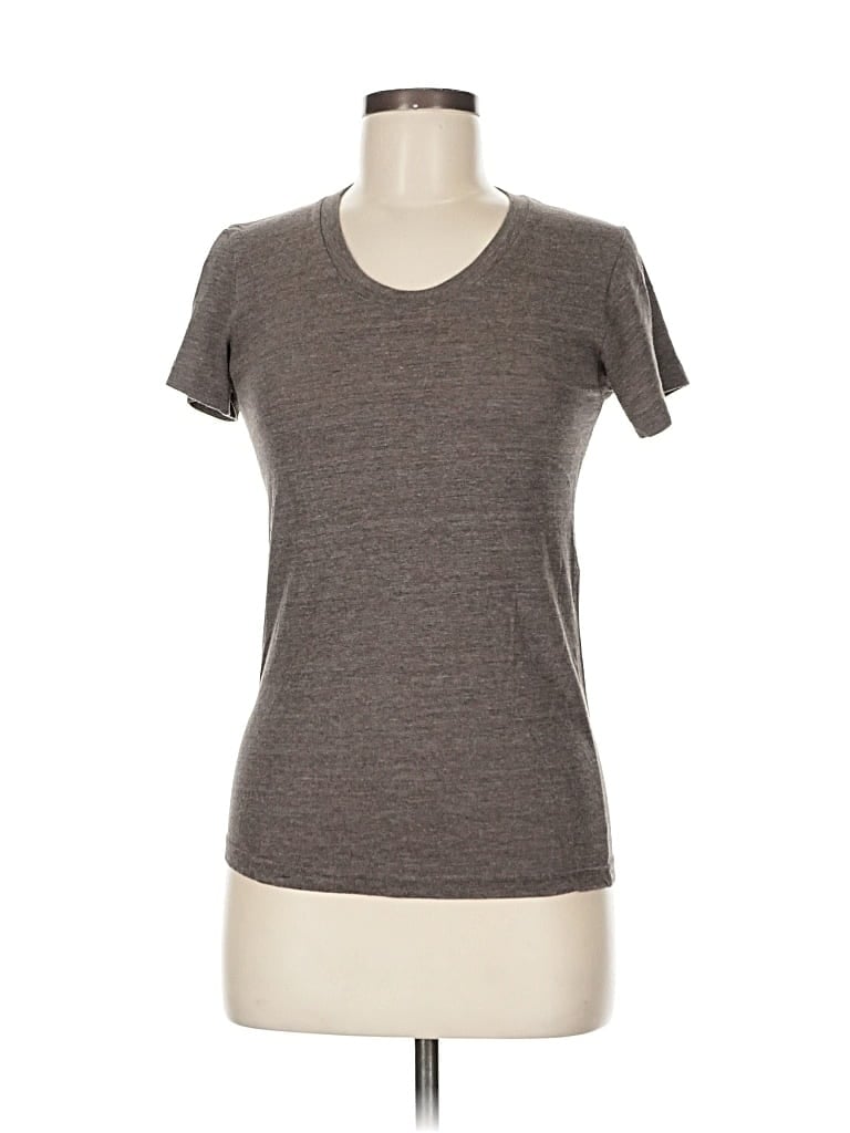 Pre-owned American Apparel Short Sleeve T-shirt In Gray