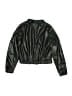 MSGM Metallic Black Faux Leather Jacket Size 10 - photo 2