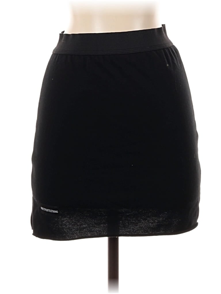 Pre-owned Prettylittlething Casual Skirt In Black