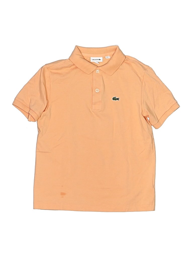 Pre-owned Lacoste Kids' Short Sleeve Polo Shirt In Orange