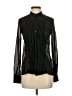 Theory Black Long Sleeve Silk Top Size P (petite) - photo 1