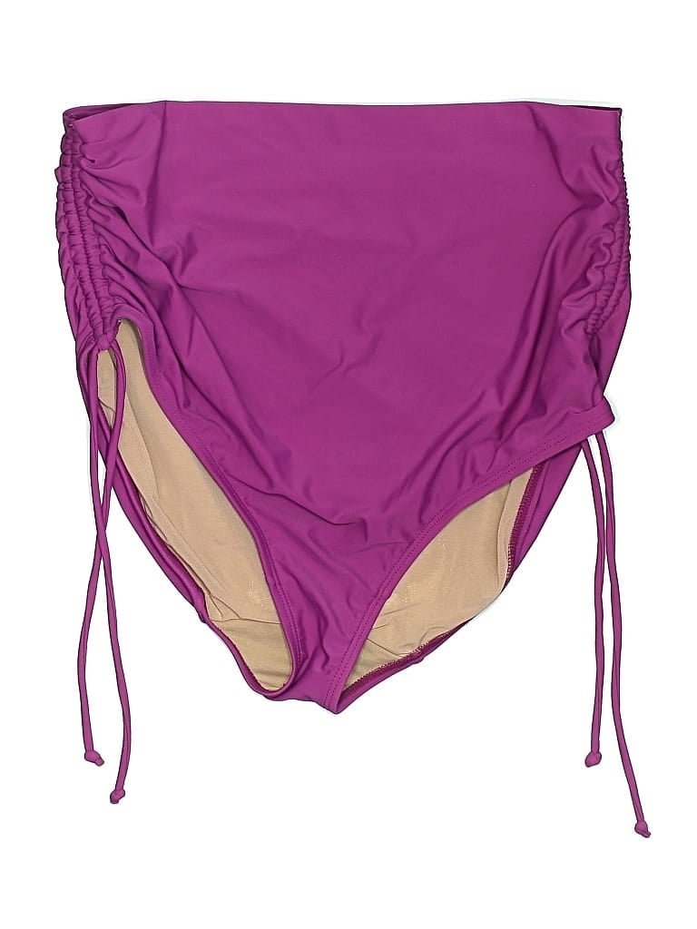 Pre-owned Swim By Cacique Swimsuit Bottoms In Purple