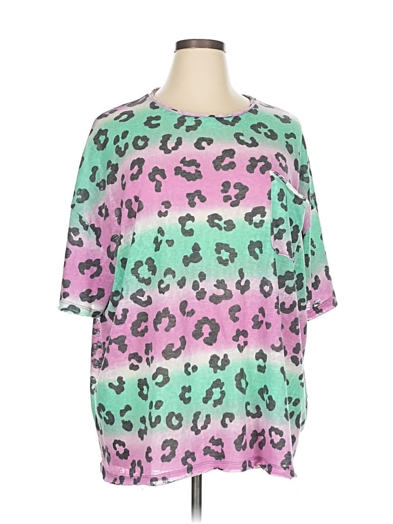 Pre-owned Zenana 3/4 Sleeve Blouse In Pink