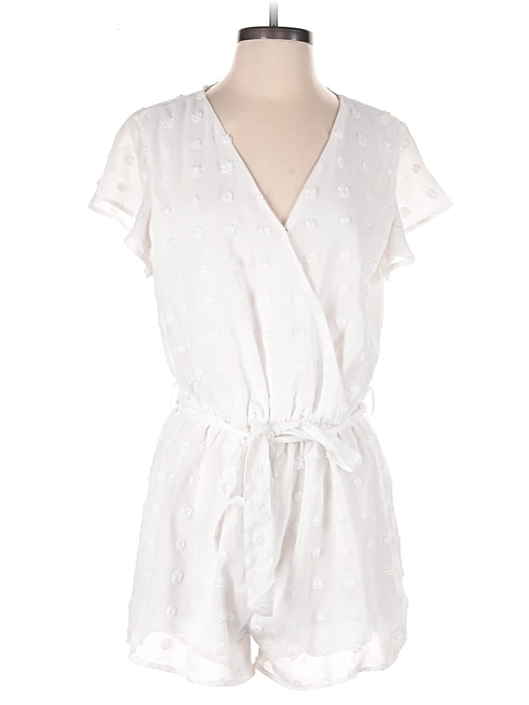 Pre-owned Hyfve Romper In White