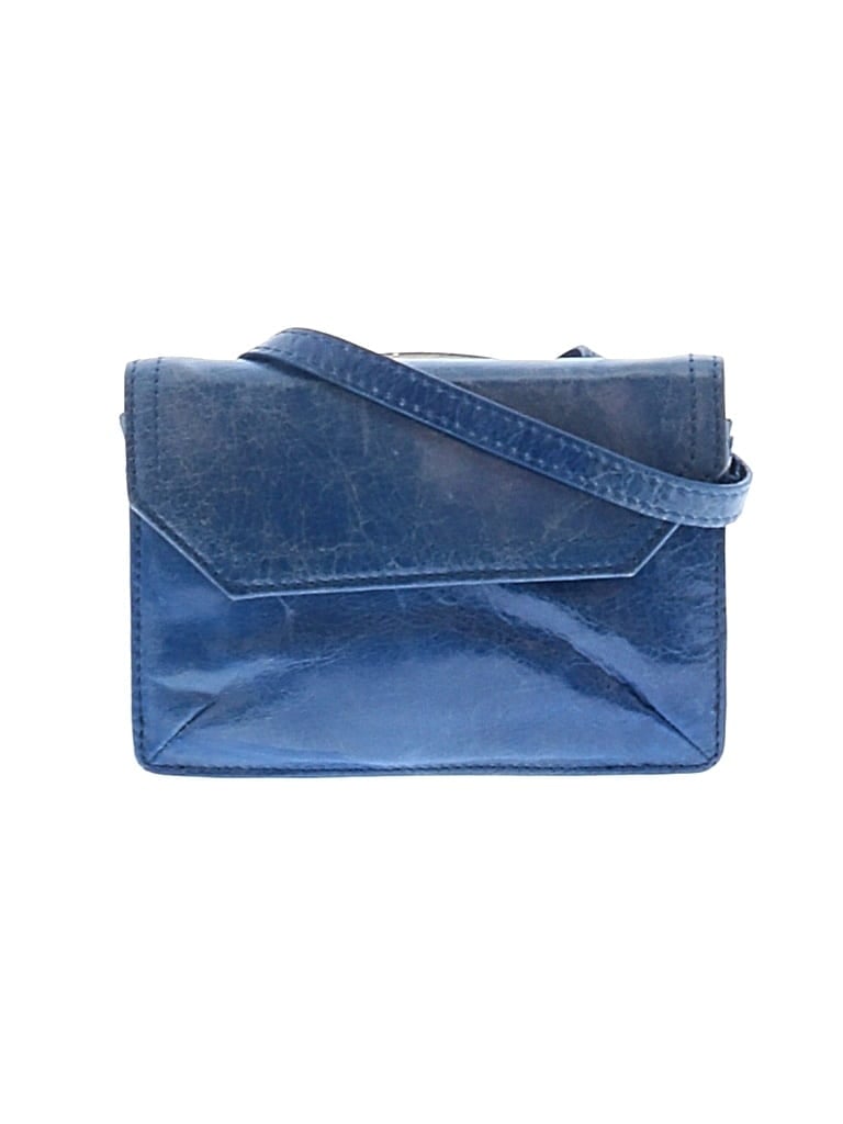 Pre-owned Hobo The Original Hobo Bag The Original Leather Crossbody Bag In Blue