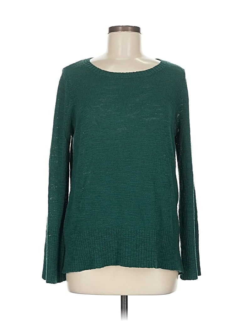 Pre-owned Ann Taylor Loft Pullover Sweater In Green