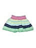 Justice 100% Cotton Stripes Green Teal Skirt Size 12 - photo 2