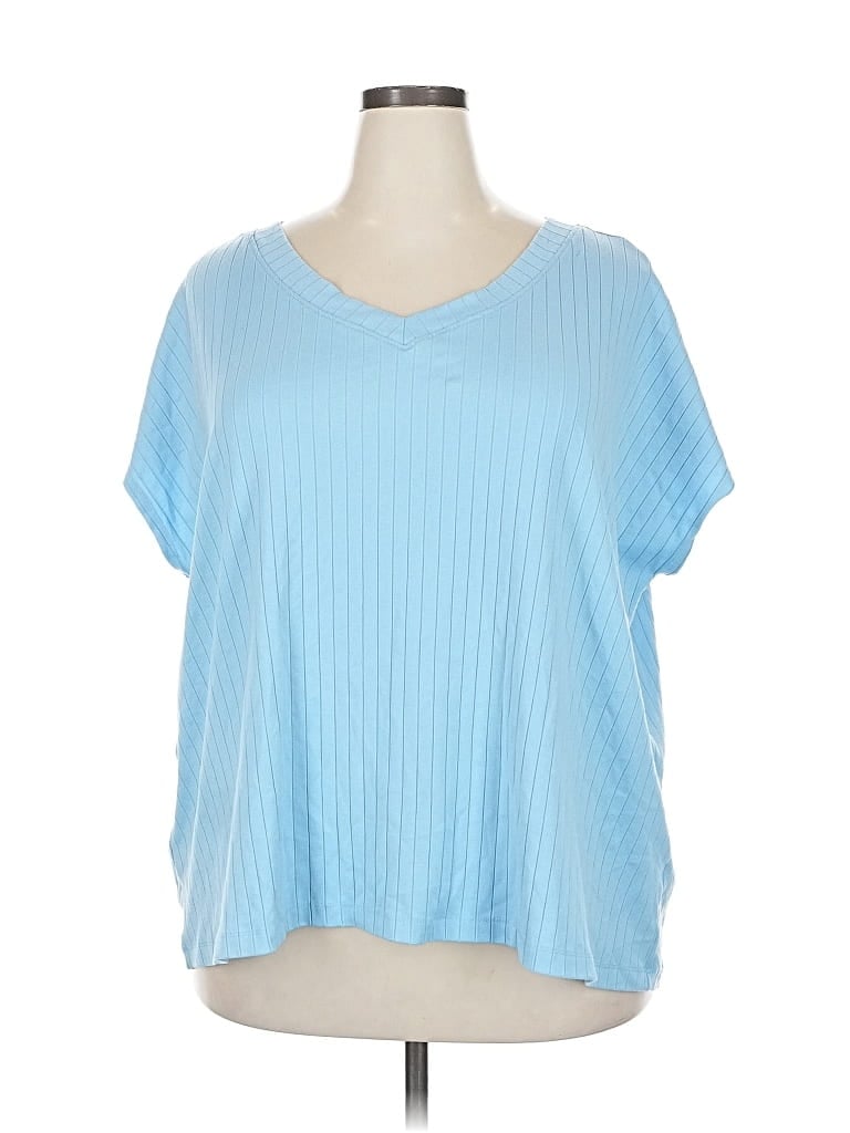 Pre-owned Andree By Unit Short Sleeve T-shirt In Blue