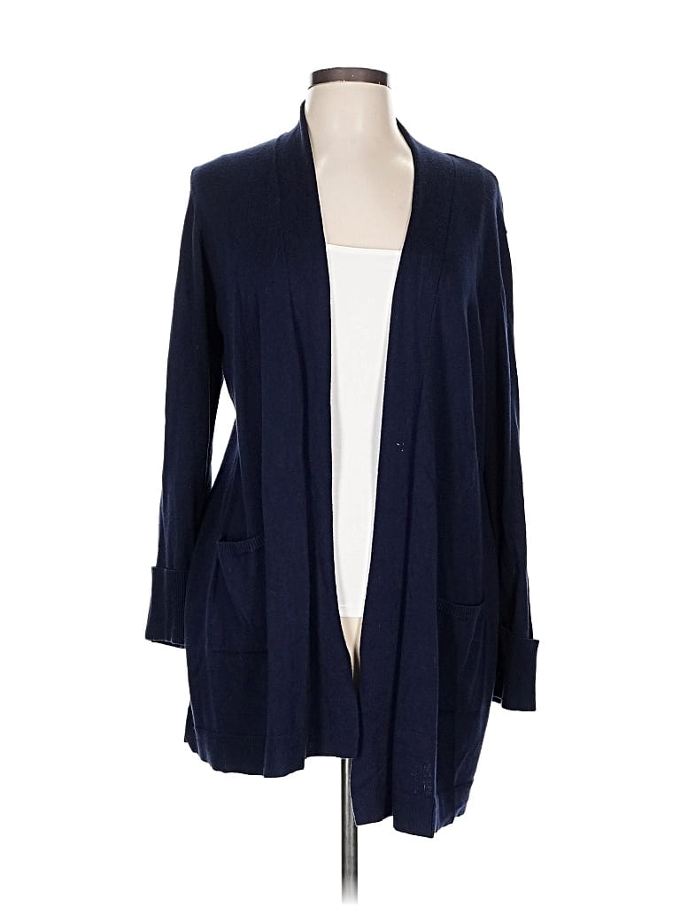 Pre-owned Peyton Primrose Cardigan Sweater In Blue