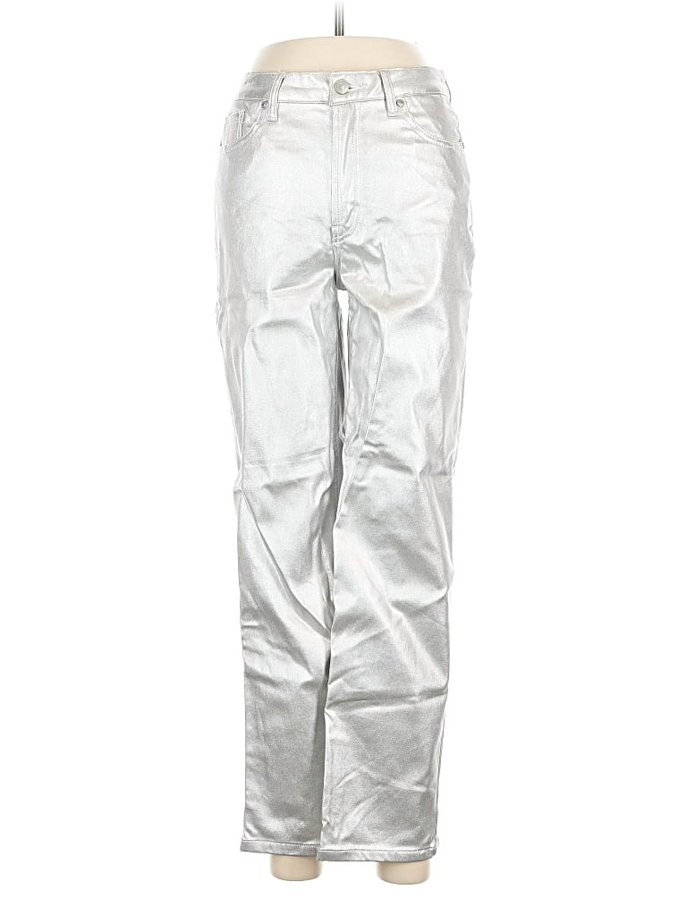 Pre-owned Almost Famous Casual Pants In Silver