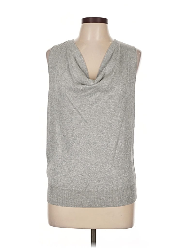 Pre-owned Ann Taylor Sweater Vest In Gray