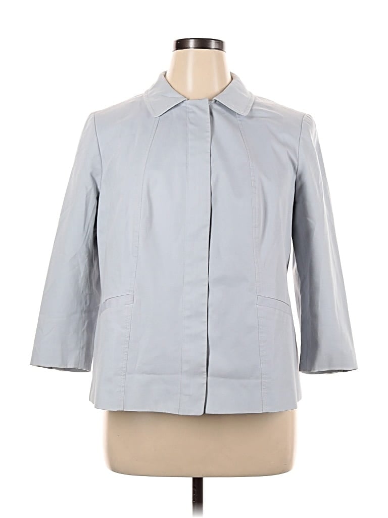 Pre-owned Talbots Blazer Jacket In Gray