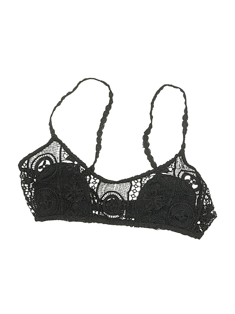 Pre-owned La Hearts Swimsuit Top Black Swimwear