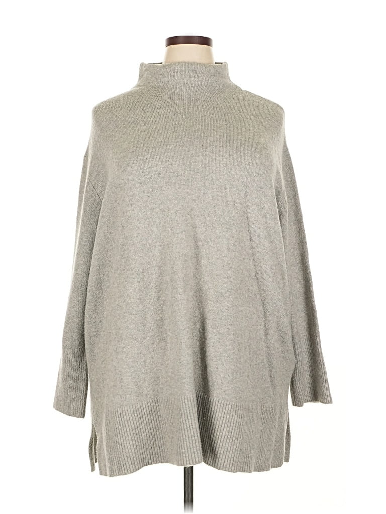 Pre-owned Nanette Lepore Turtleneck Sweater In Gray