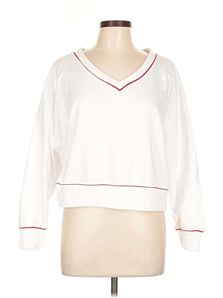 Pre-owned Assorted Brands Sweatshirt In White