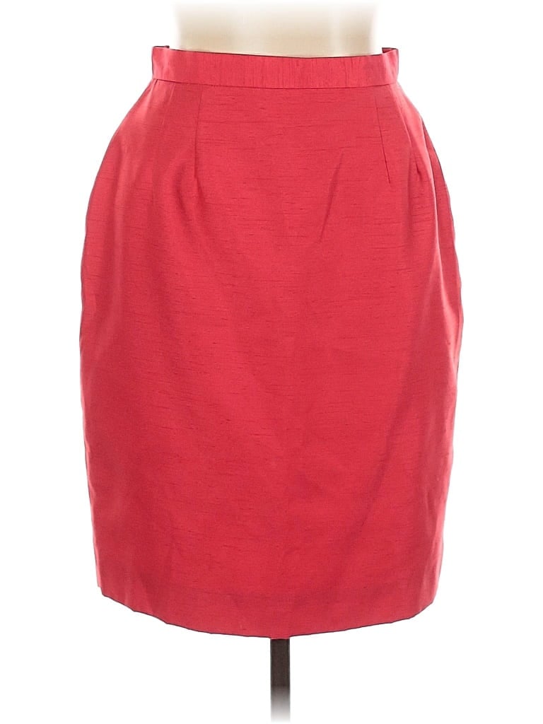 Pre-owned Donna Ricco Formal Skirt In Red