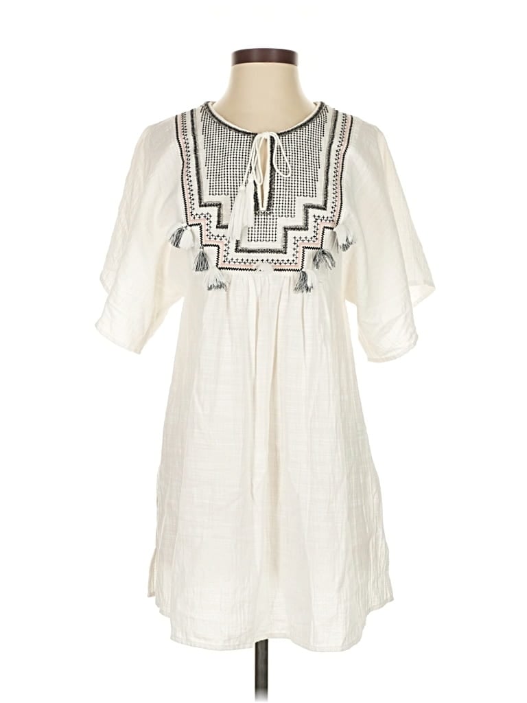 Pre-owned Jcrew Casual Dress In White