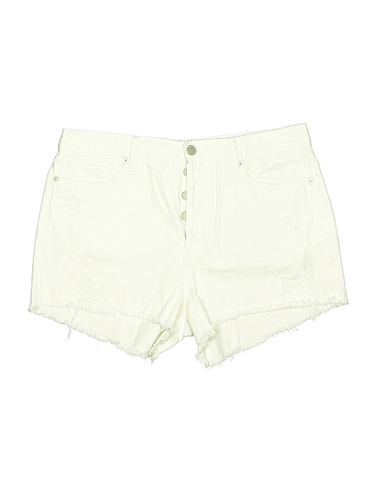 Pre-owned Blanknyc Blank Nyc Denim Shorts In White