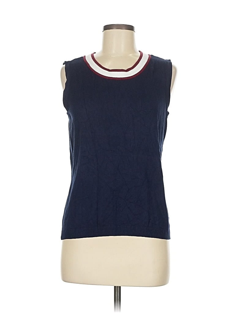 Pre-owned Joseph A Sweater Vest In Blue