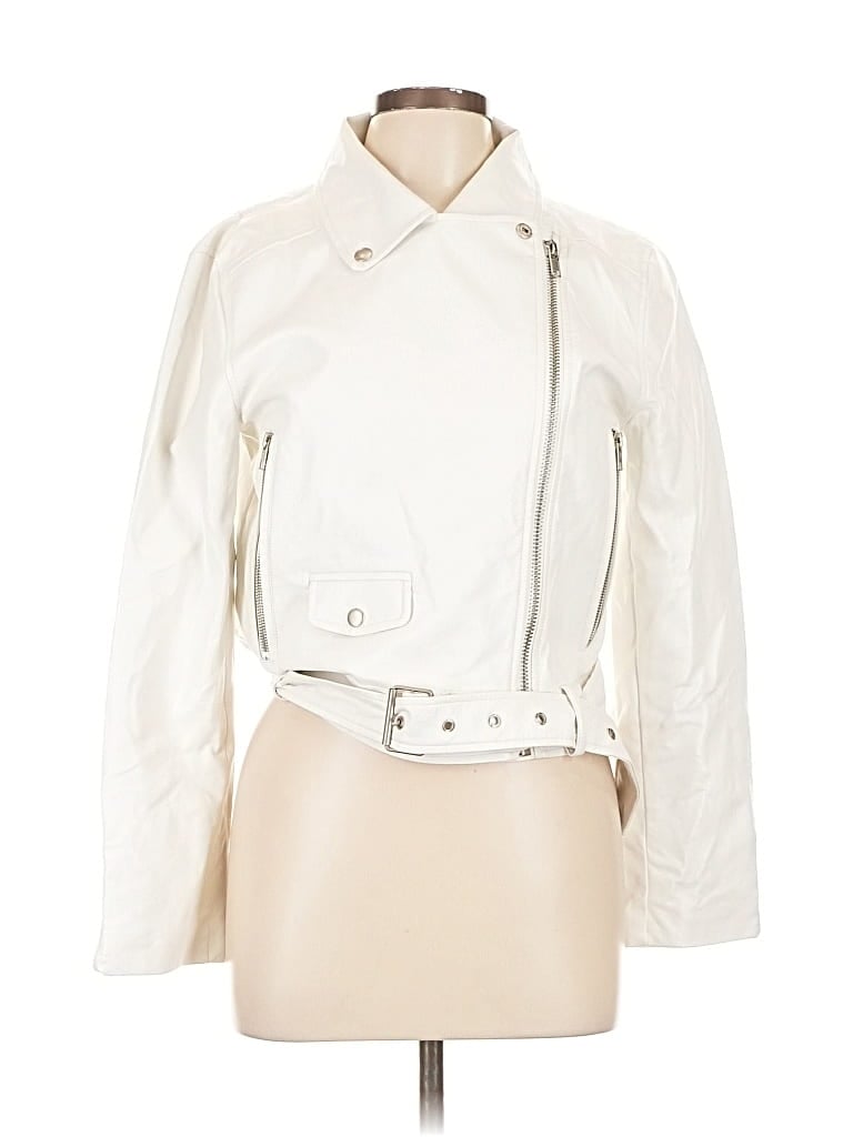 Pre-owned Fashion Nova Jacket In White