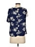DELFI COLLECTIVE 100% Recycled Polyester Floral Blue Short Sleeve Blouse Size S - photo 2