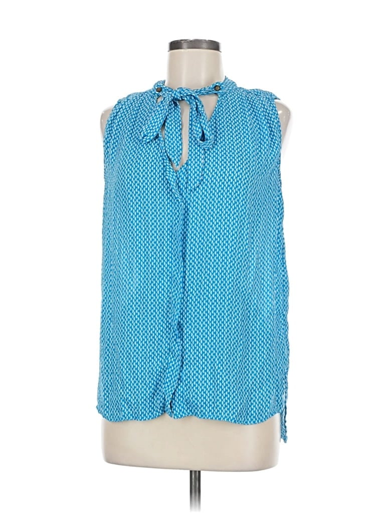 Pre-owned English Laundry Sleeveless Blouse In Blue