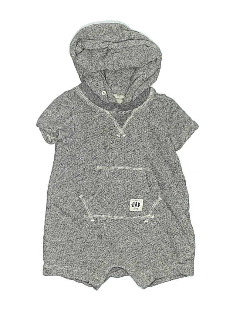 Pre-owned Baby Gap Babies' Short Sleeve Outfit In Gray