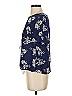 DELFI COLLECTIVE 100% Recycled Polyester Floral Blue Short Sleeve Blouse Size S - photo 5